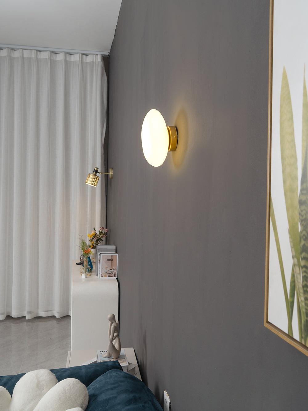 Applique murale moderne Heath en verre Vert et doré