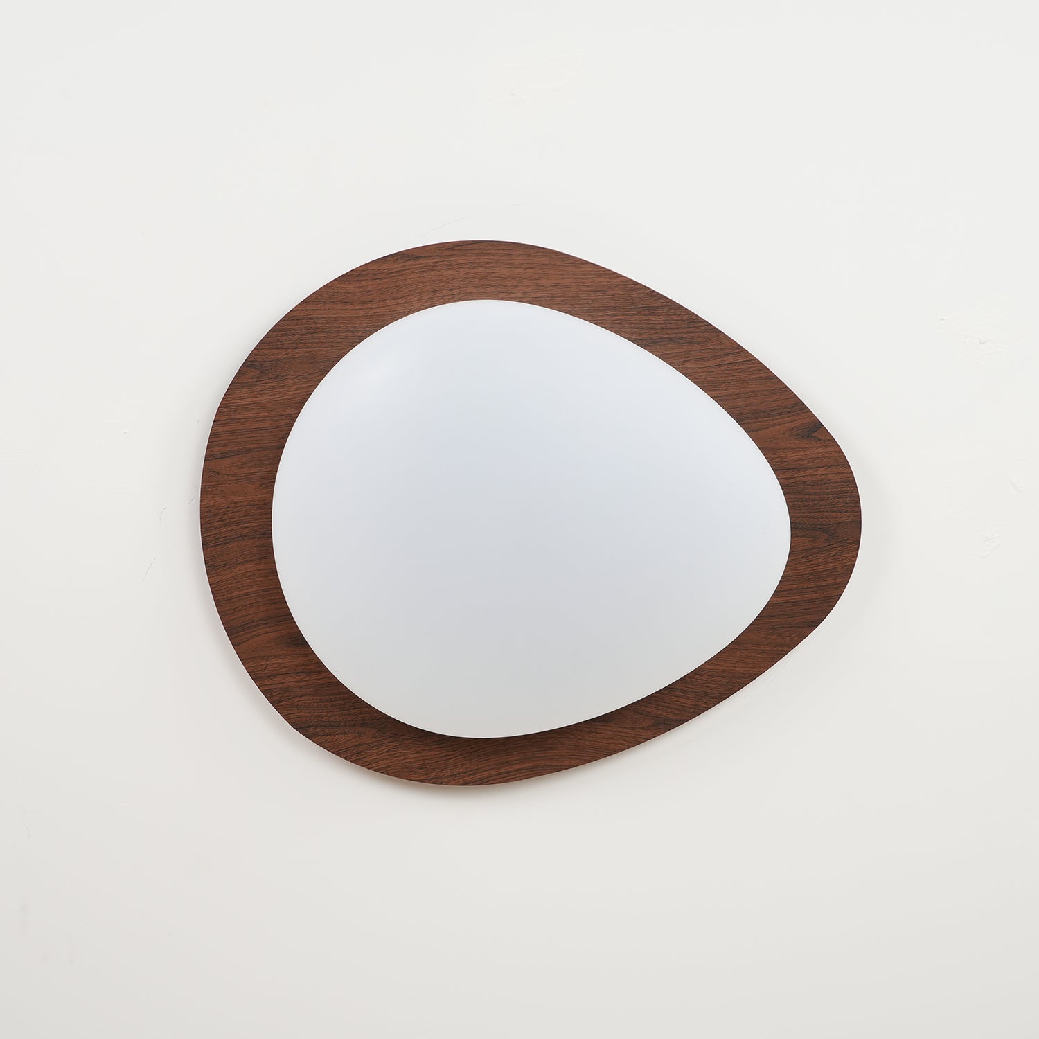 Plafonnier moderne Vaino en métal Artistique bois naturel effet
