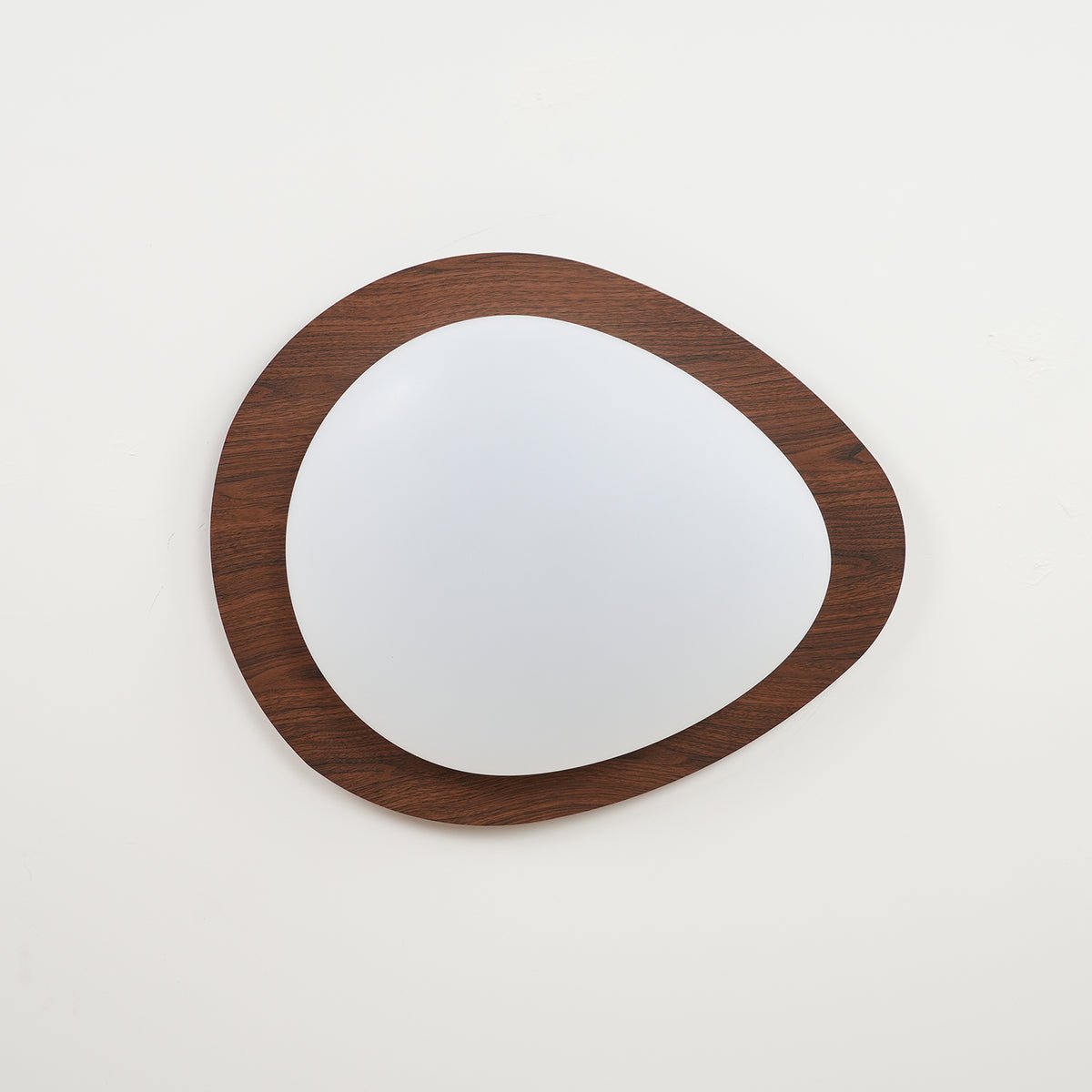 Plafonnier moderne Vaino en métal Artistique bois naturel effet