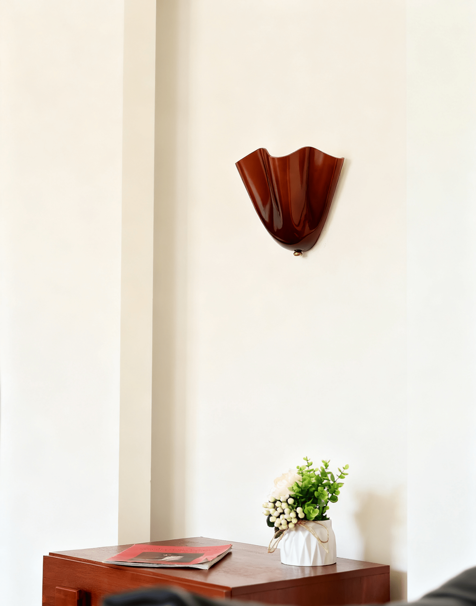 Applique murale moderne Oddur en Métal Beige