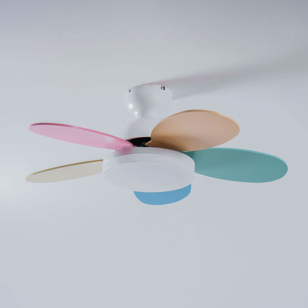 Ventilateur de plafond moderne Berndt en Bois