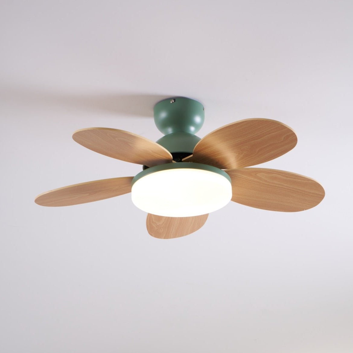 Ventilateur de plafond moderne Berndt en Bois