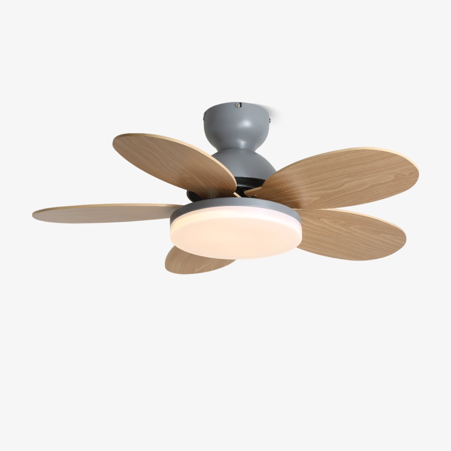 Ventilateur de plafond moderne Berndt en Bois