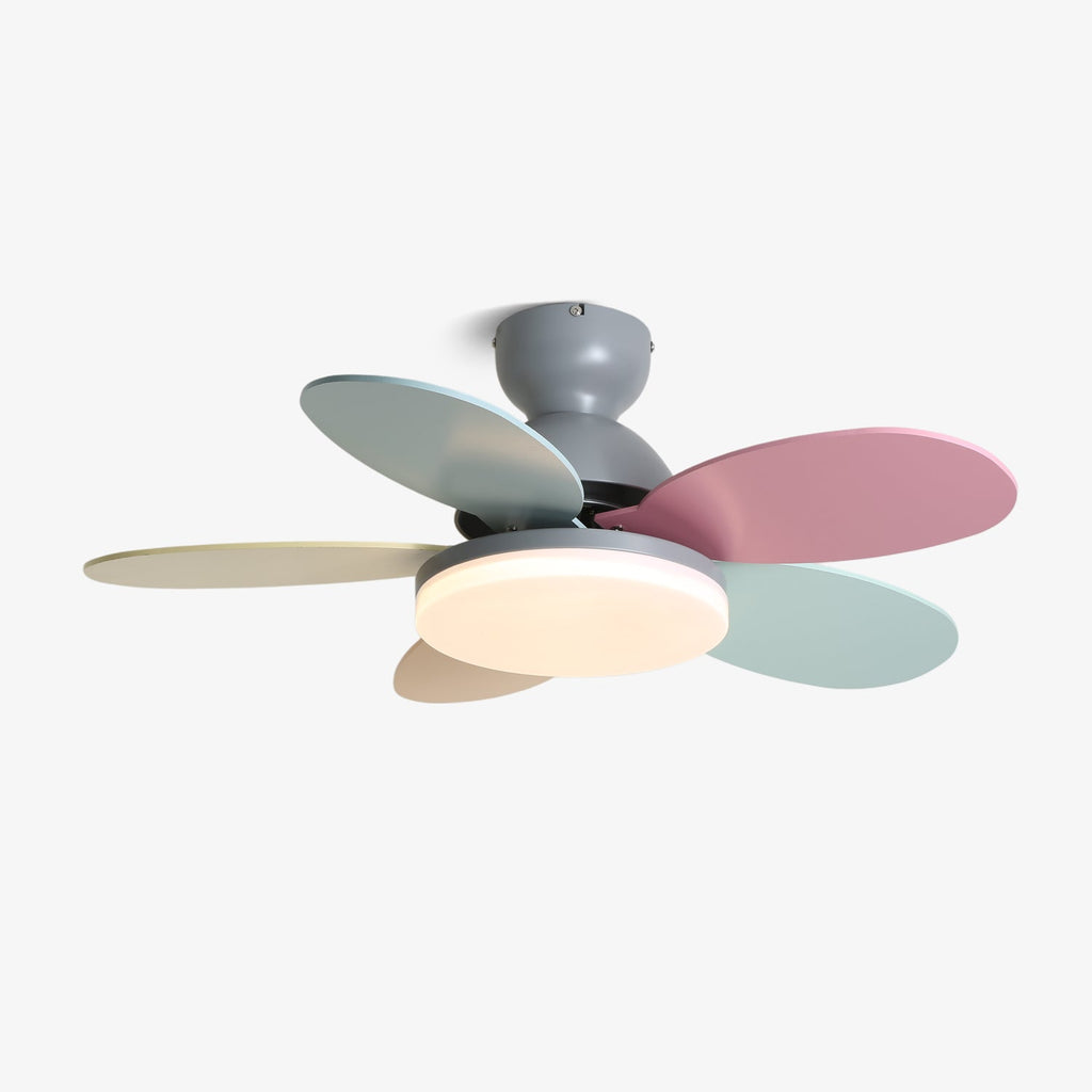 Ventilateur de plafond moderne Berndt en Bois