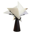 Lampe à poser moderne Evar en Albâtre Noir et blanc