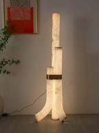 Lampadaire moderne Askild en Albâtre