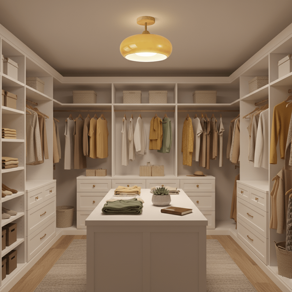 Plafonnier moderne Launo en Naturel bois et blanc
