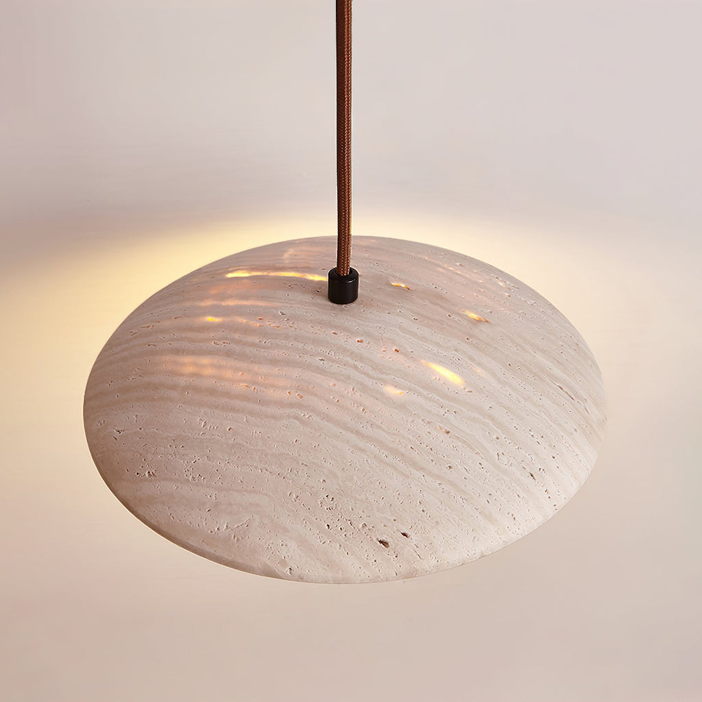 Suspension moderne Enrico en bois Noyer