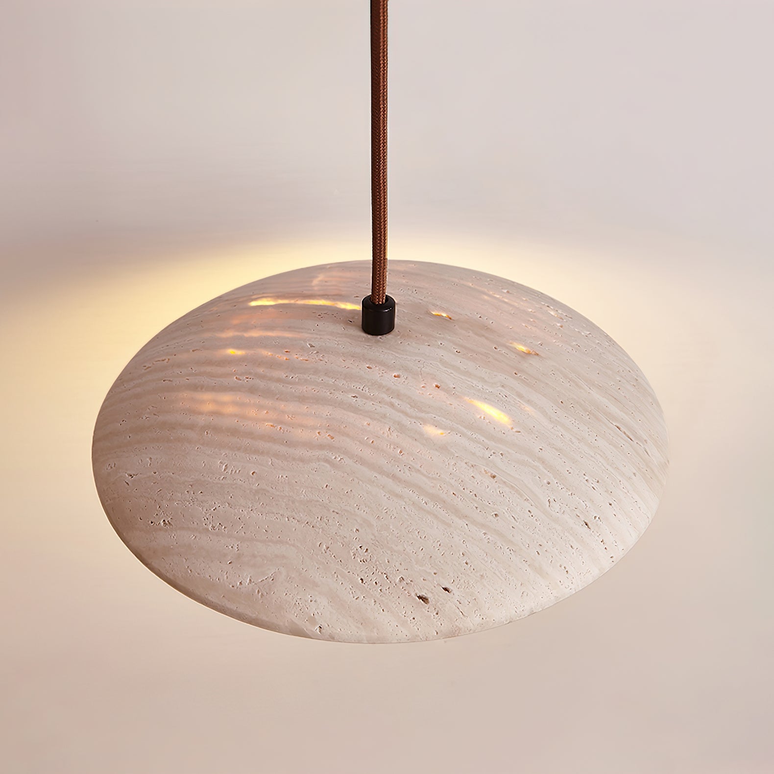 Suspension moderne Enrico en bois Noyer