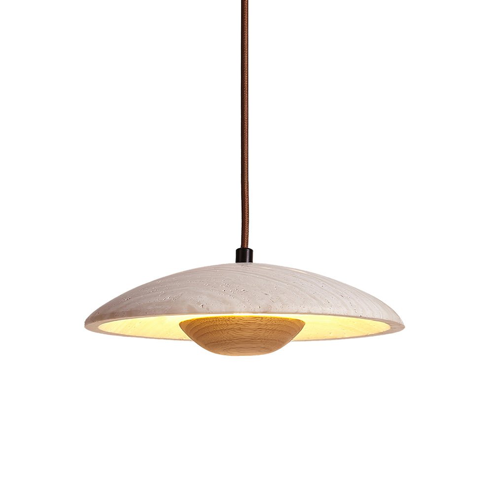 Suspension moderne Enrico en bois Noyer