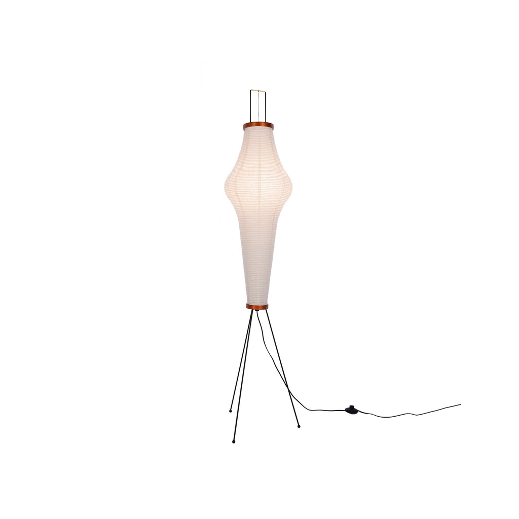 Lampadaire moderne Cyril en papier Blanc