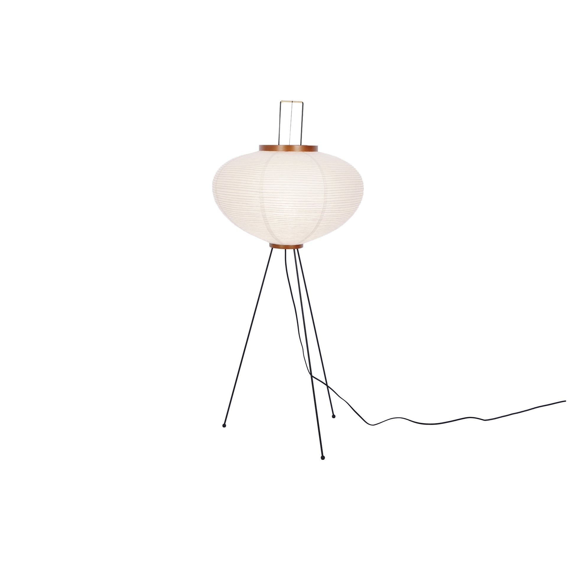 Lampadaire moderne Cyril en papier Blanc