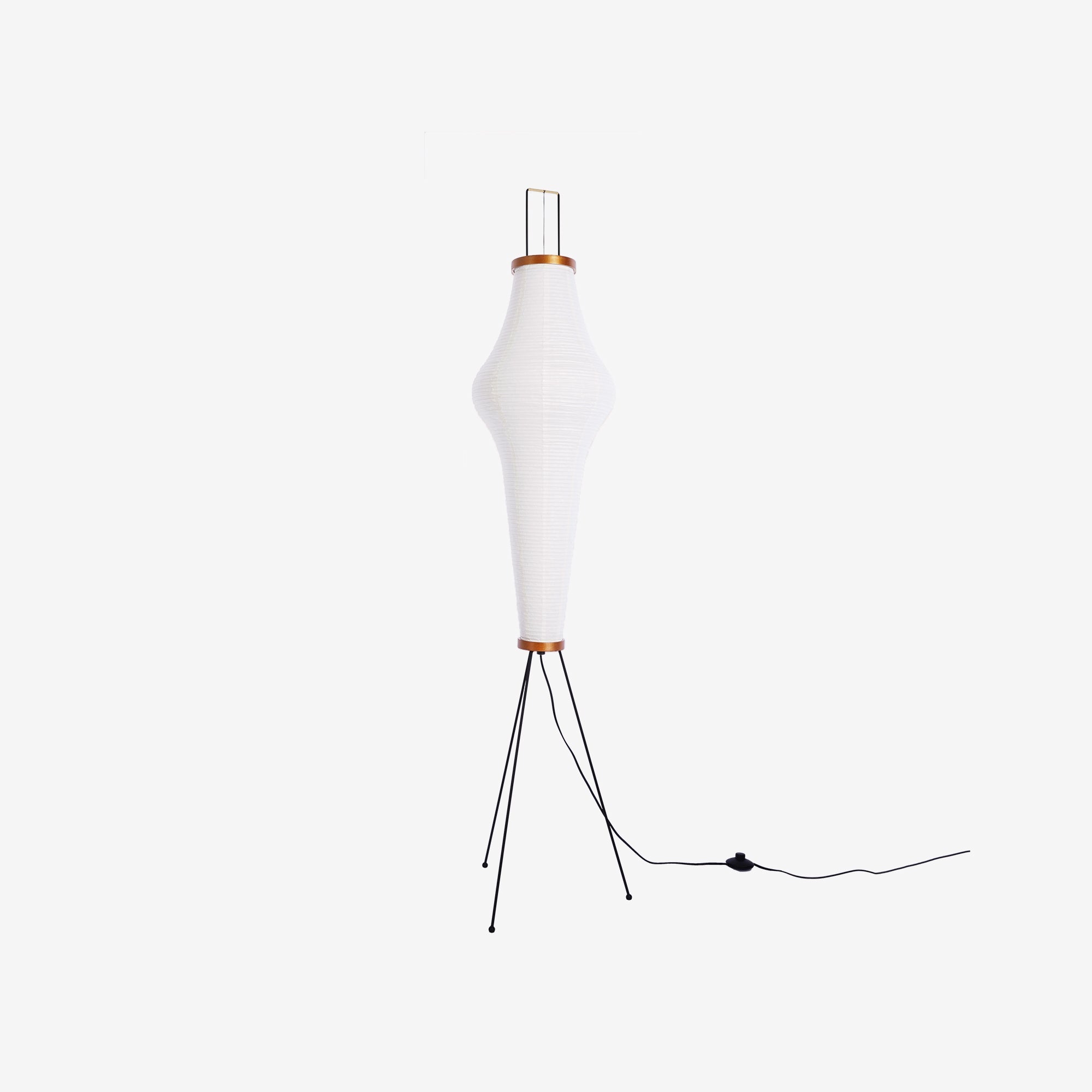 Lampadaire moderne Cyril en papier Blanc