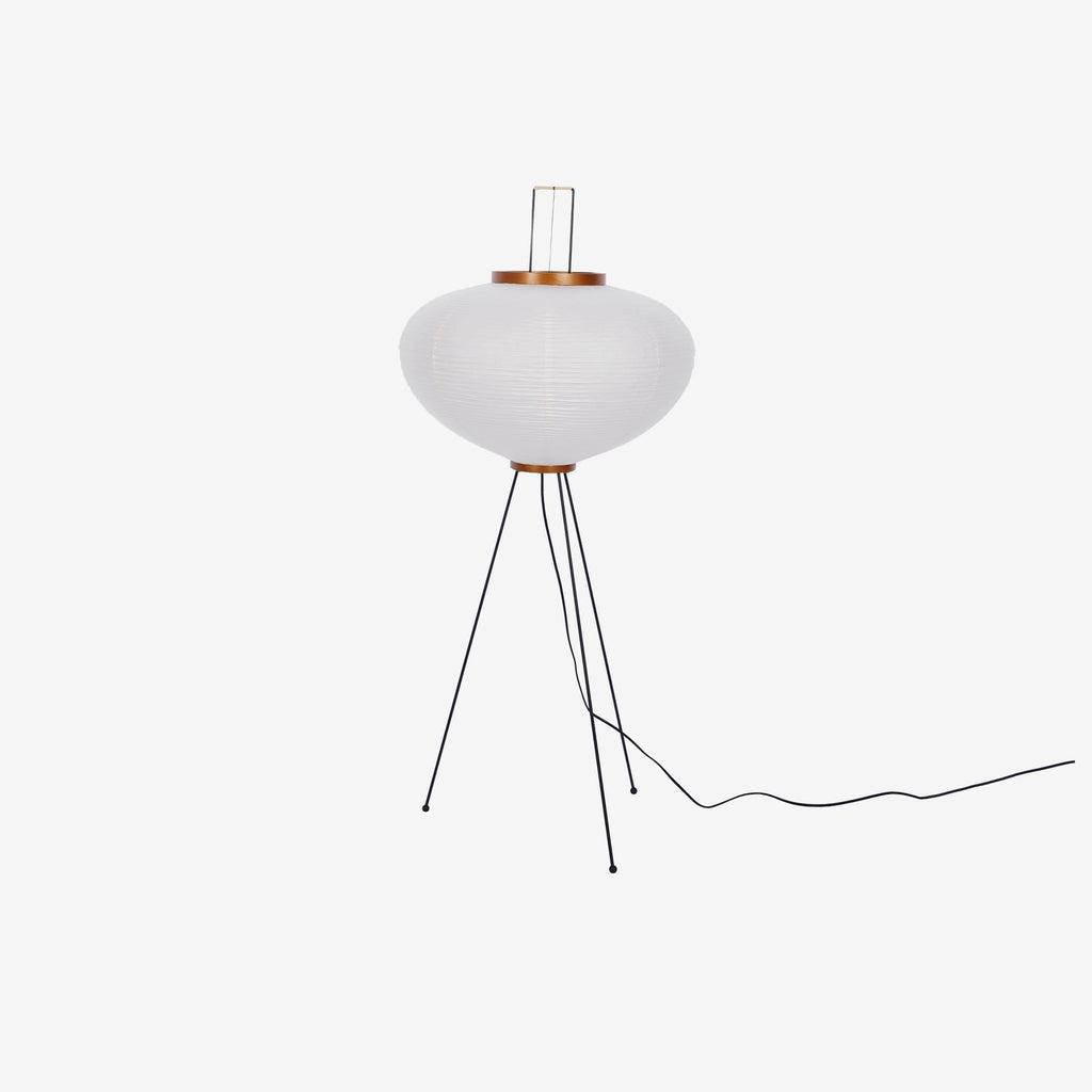 Lampadaire moderne Cyril en papier Blanc