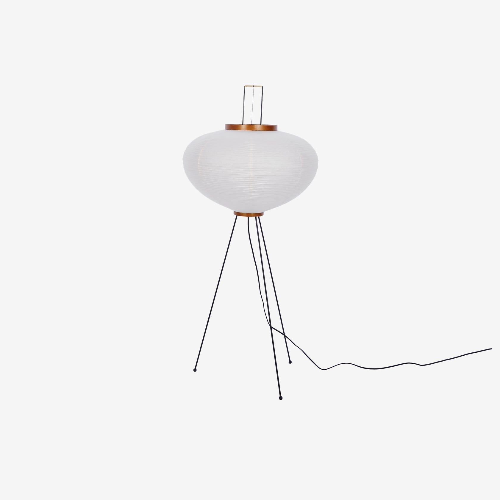 Lampadaire moderne Cyril en papier Blanc
