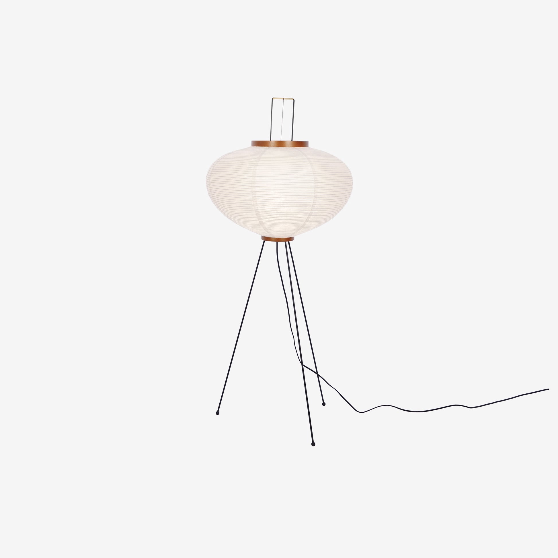 Lampadaire moderne Cyril en papier Blanc