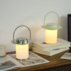 Lampe à poser moderne Styr en Albâtre Chrome et blanc