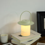 Lampe à poser moderne Styr en Albâtre Beige et blanc