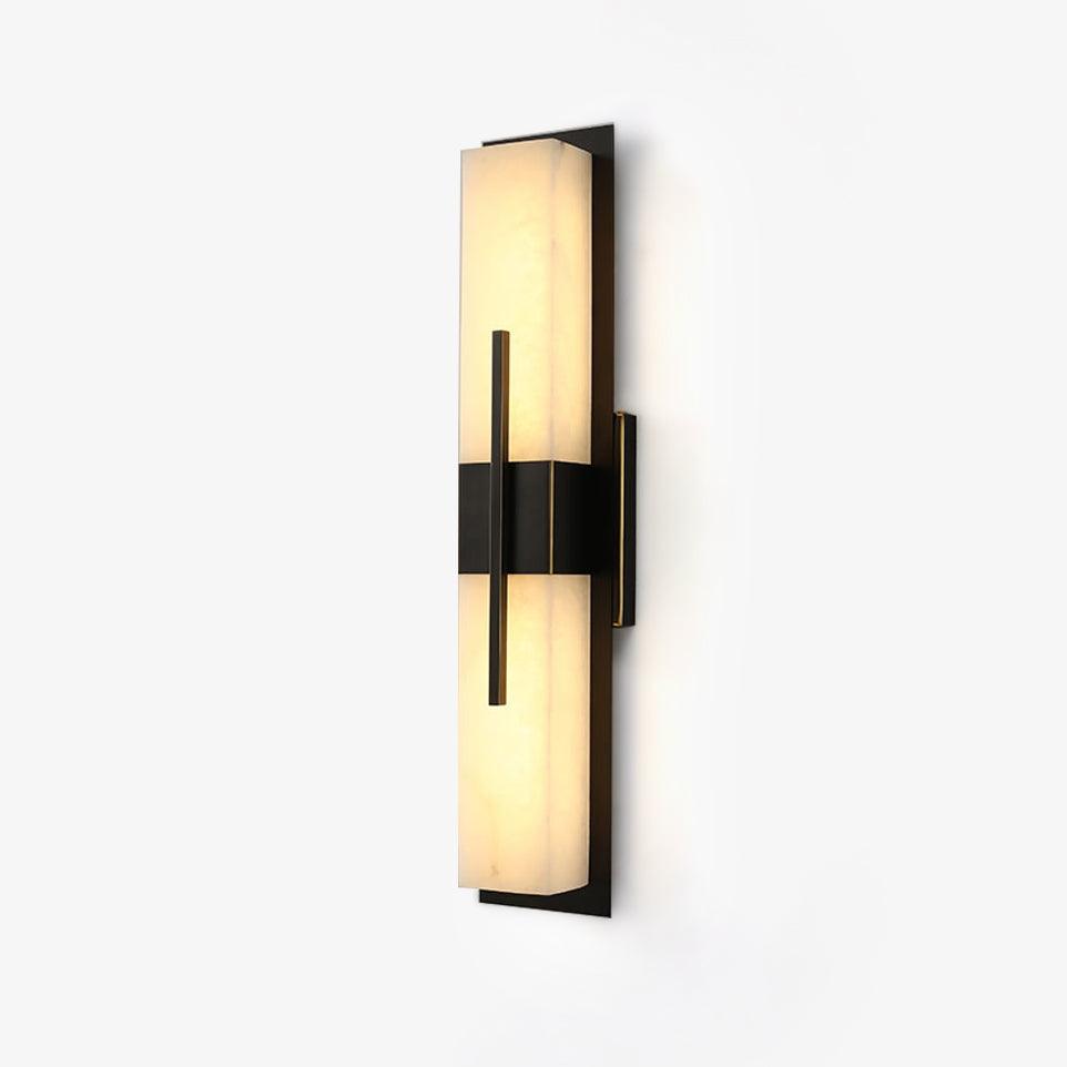 Applique murale moderne Unto en Albâtre Laiton et blanc
