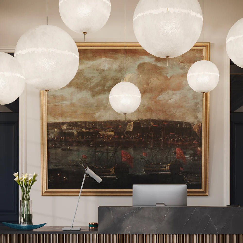 Suspension moderne Kveld en Verre Blanc