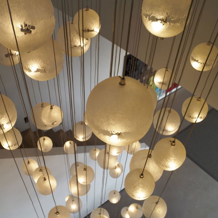 Suspension moderne Kveld en Verre Blanc
