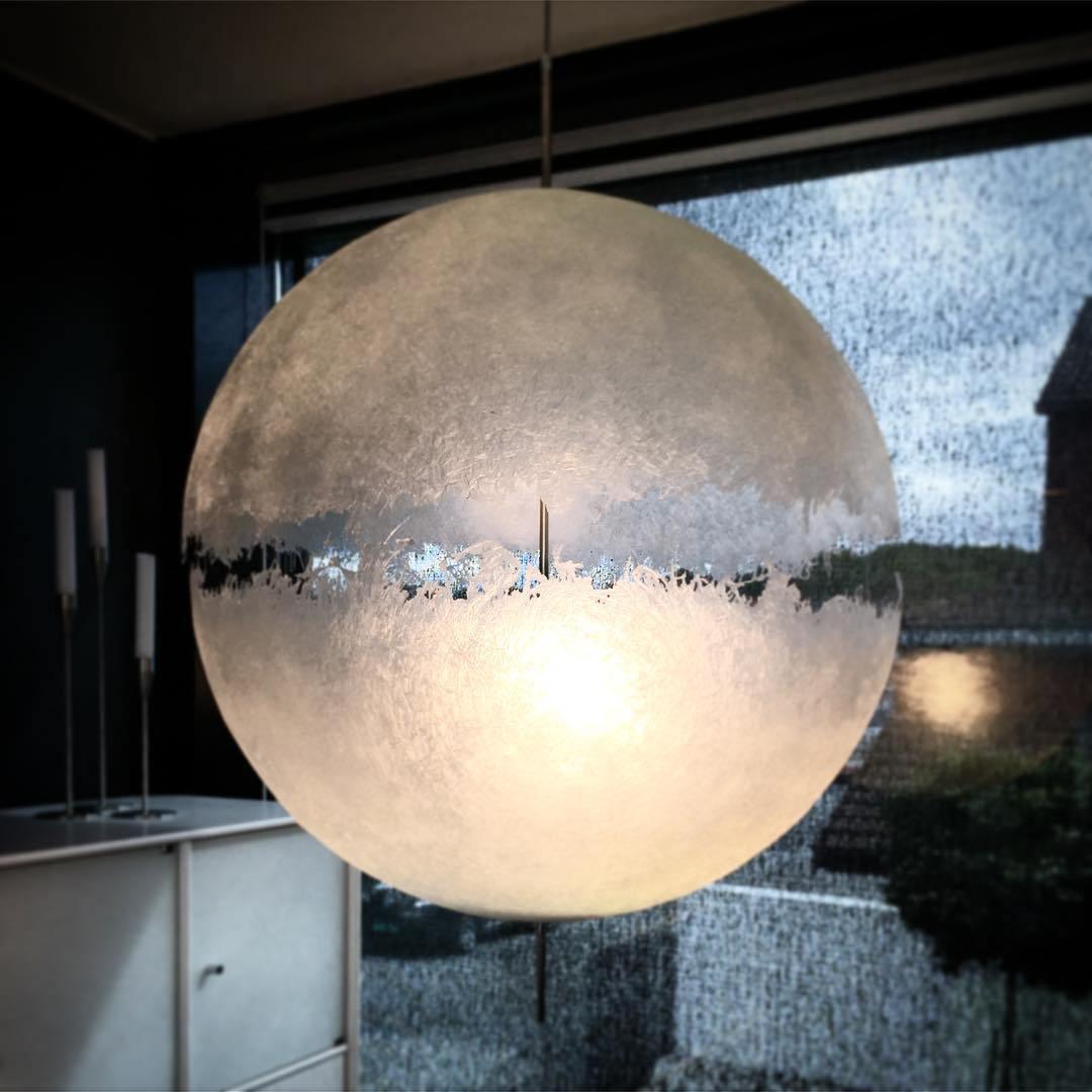 Lampe à poser moderne Kveld en Verre Blanc