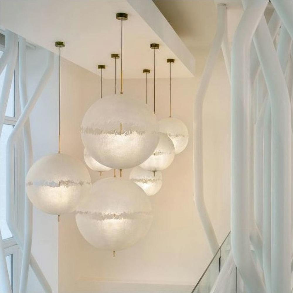 Suspension moderne Kveld en Verre Blanc