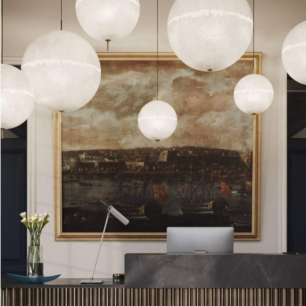 Suspension moderne Kveld en Verre Blanc