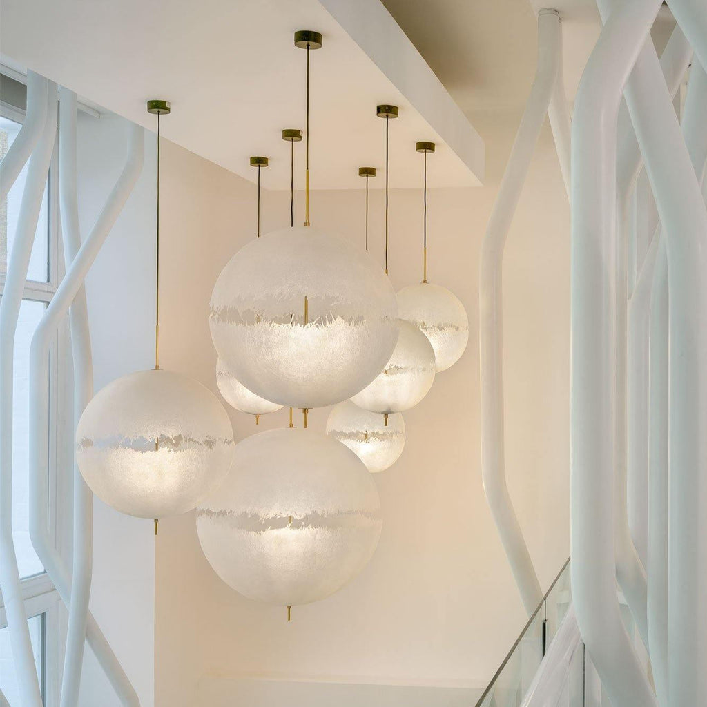 Suspension moderne Kveld en Verre Blanc