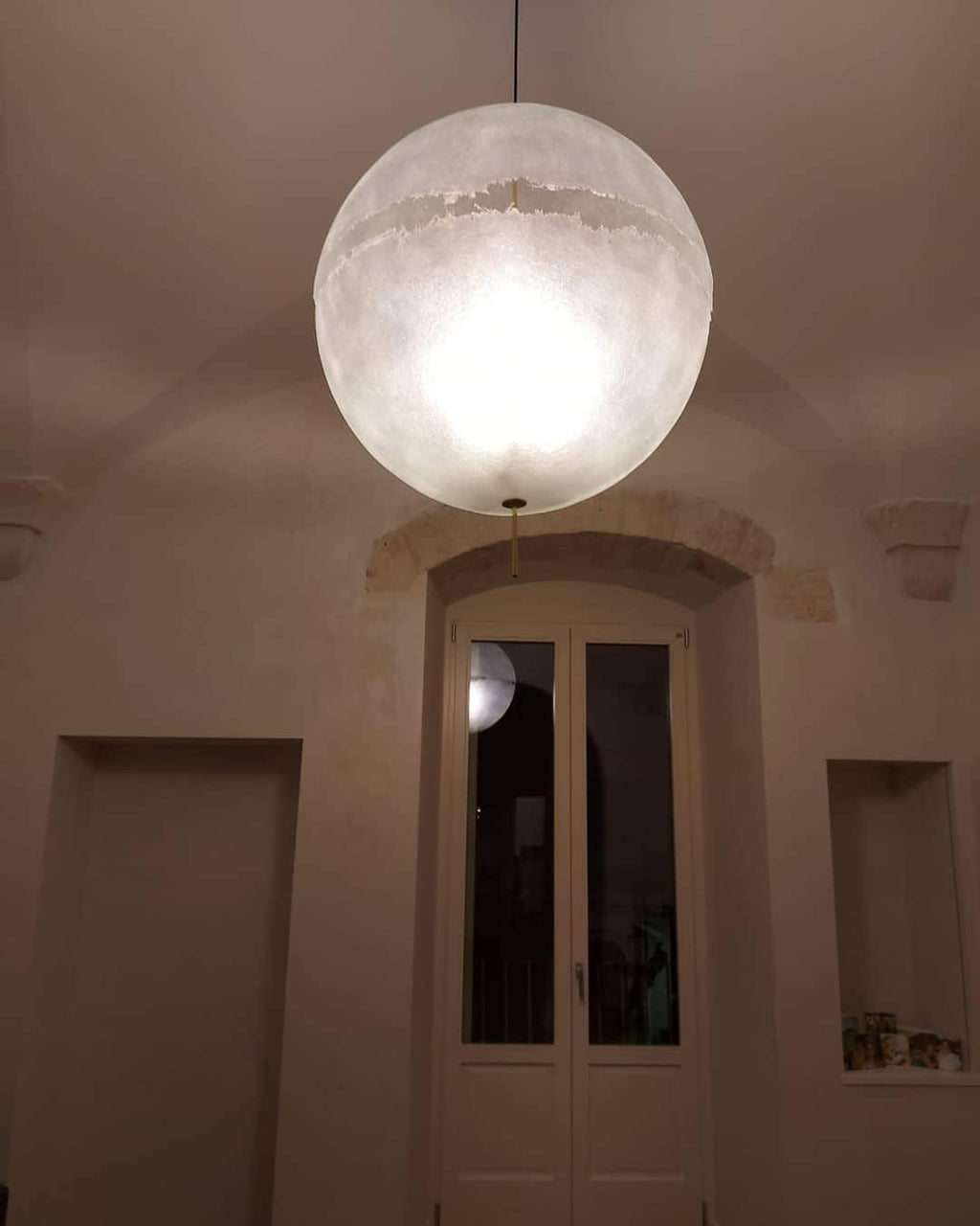 Suspension moderne Kveld en Verre Blanc