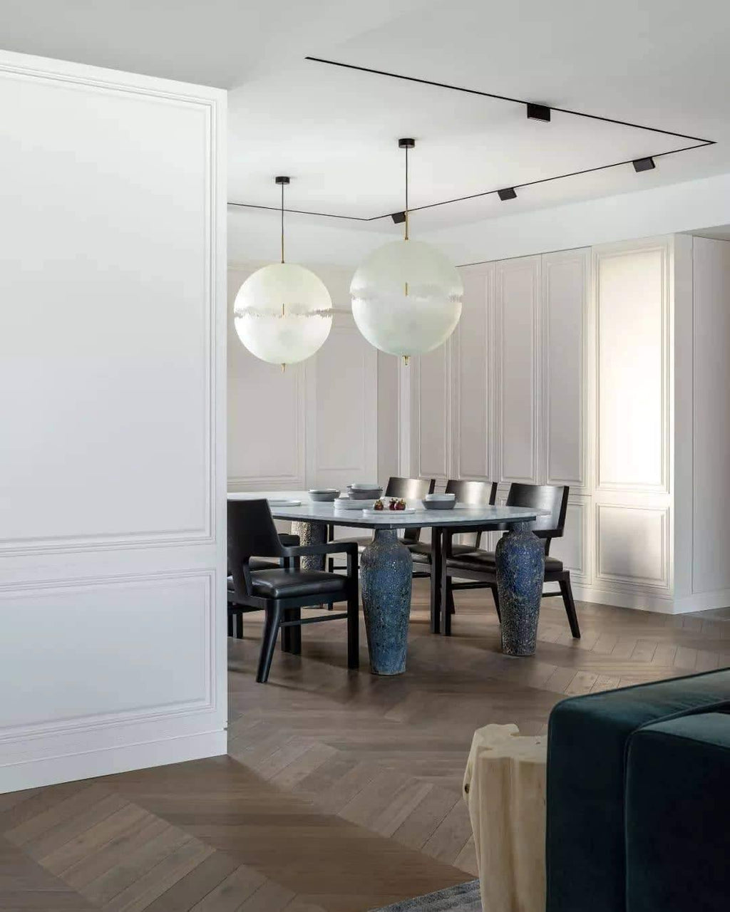 Suspension moderne Kveld en Verre Blanc