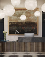 Suspension moderne Kveld en Verre Blanc