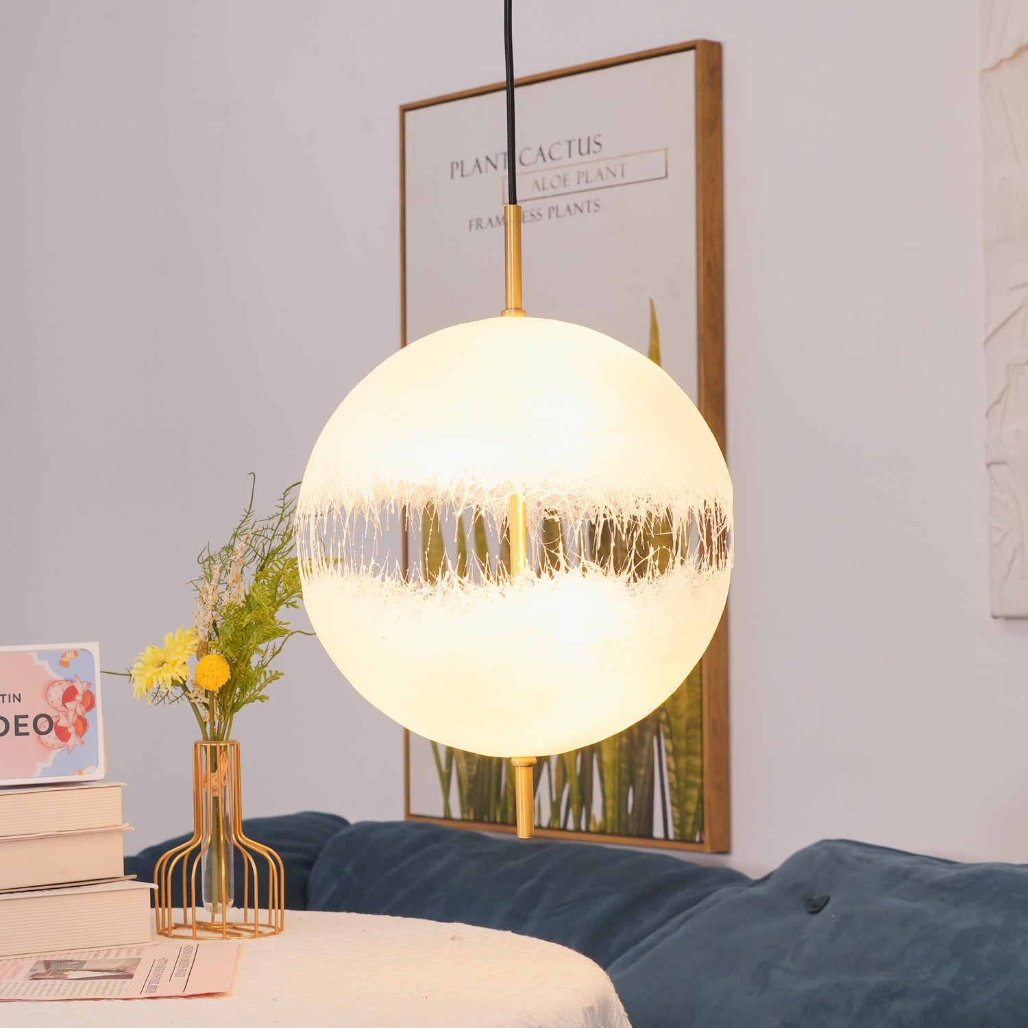 Suspension moderne Kveld en Verre Blanc
