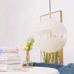 Suspension moderne Kveld en Verre Blanc