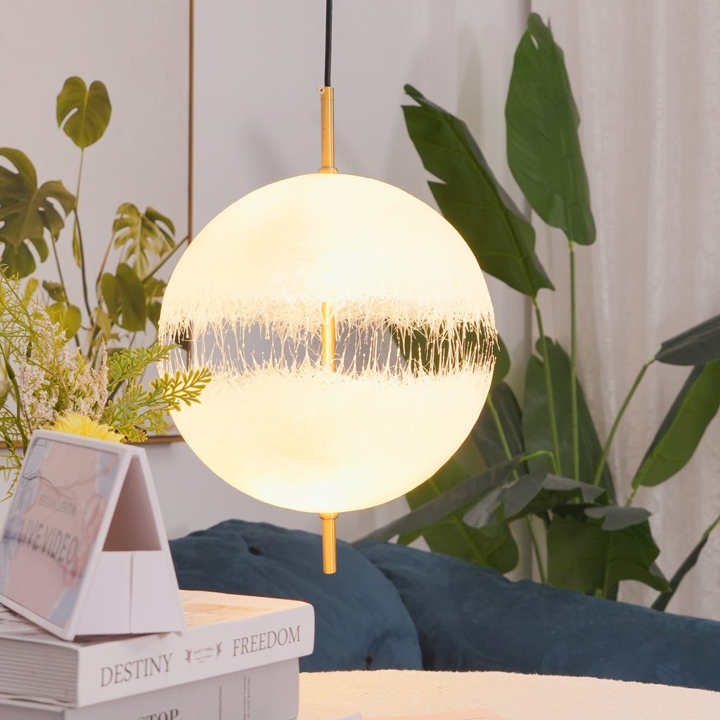 Suspension moderne Kveld en Verre Blanc