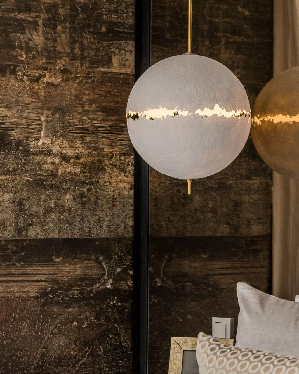 Suspension moderne Kveld en Verre Blanc