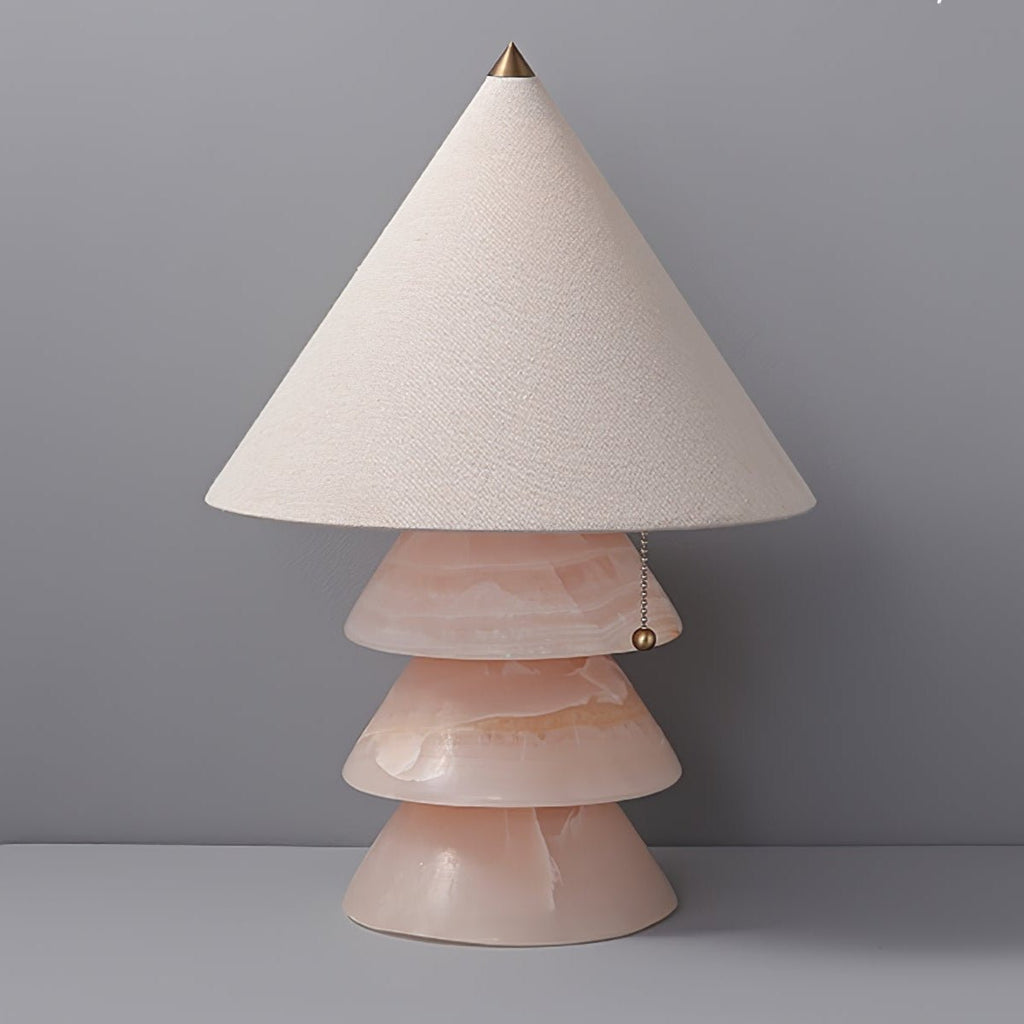 Lampe à poser moderne Olaus en Onyx Rose Jade
