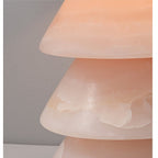 Lampe à poser moderne Olaus en Onyx, Jade Carrara blanc