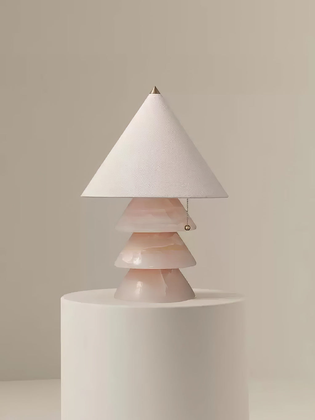 Lampe à poser moderne Olaus en Onyx Rose Jade