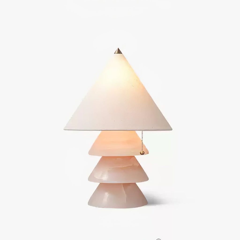Lampe à poser moderne Olaus en Onyx Rose Jade