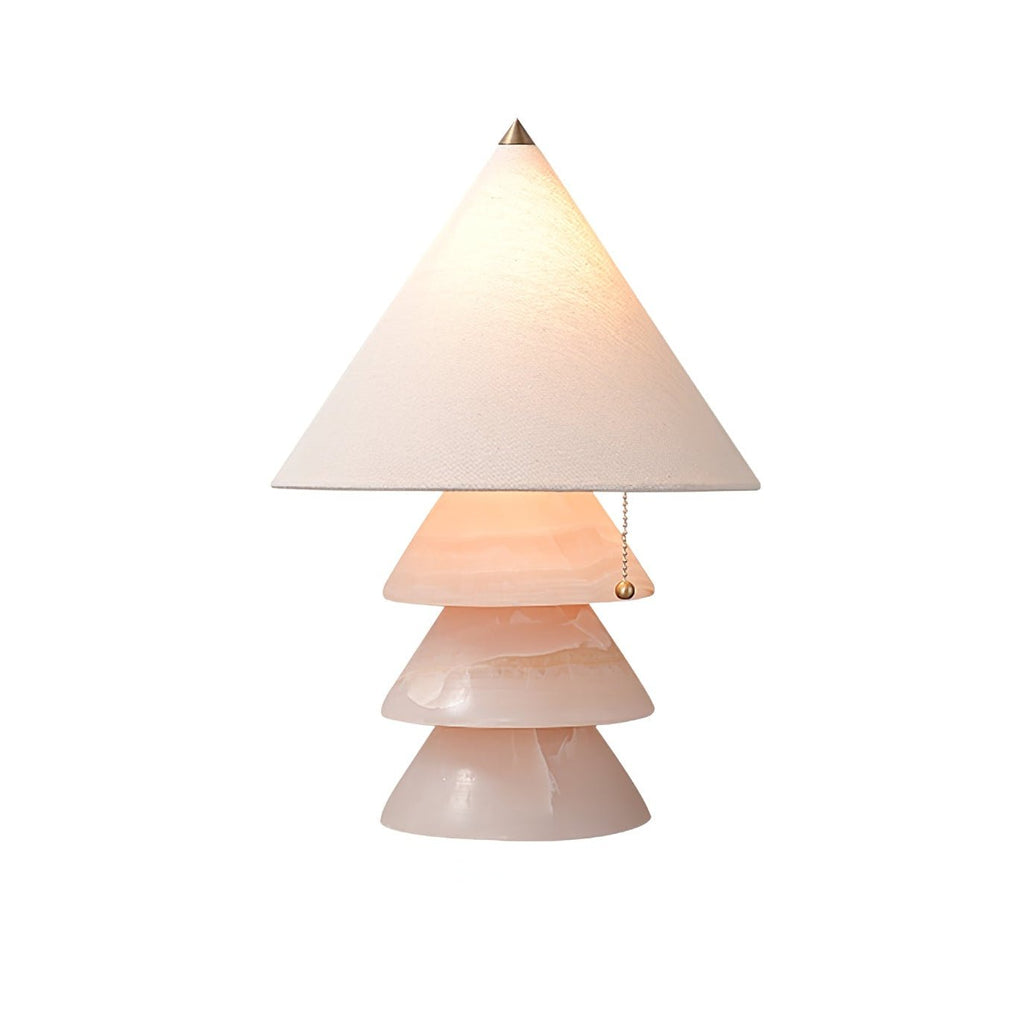 Lampe à poser moderne Olaus en Onyx Rose Jade