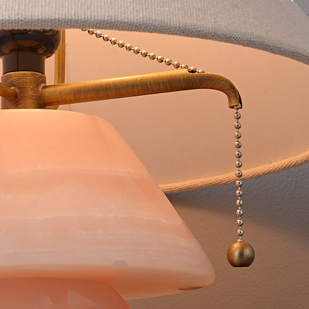 Lampe à poser moderne Olaus en Onyx Rose Jade