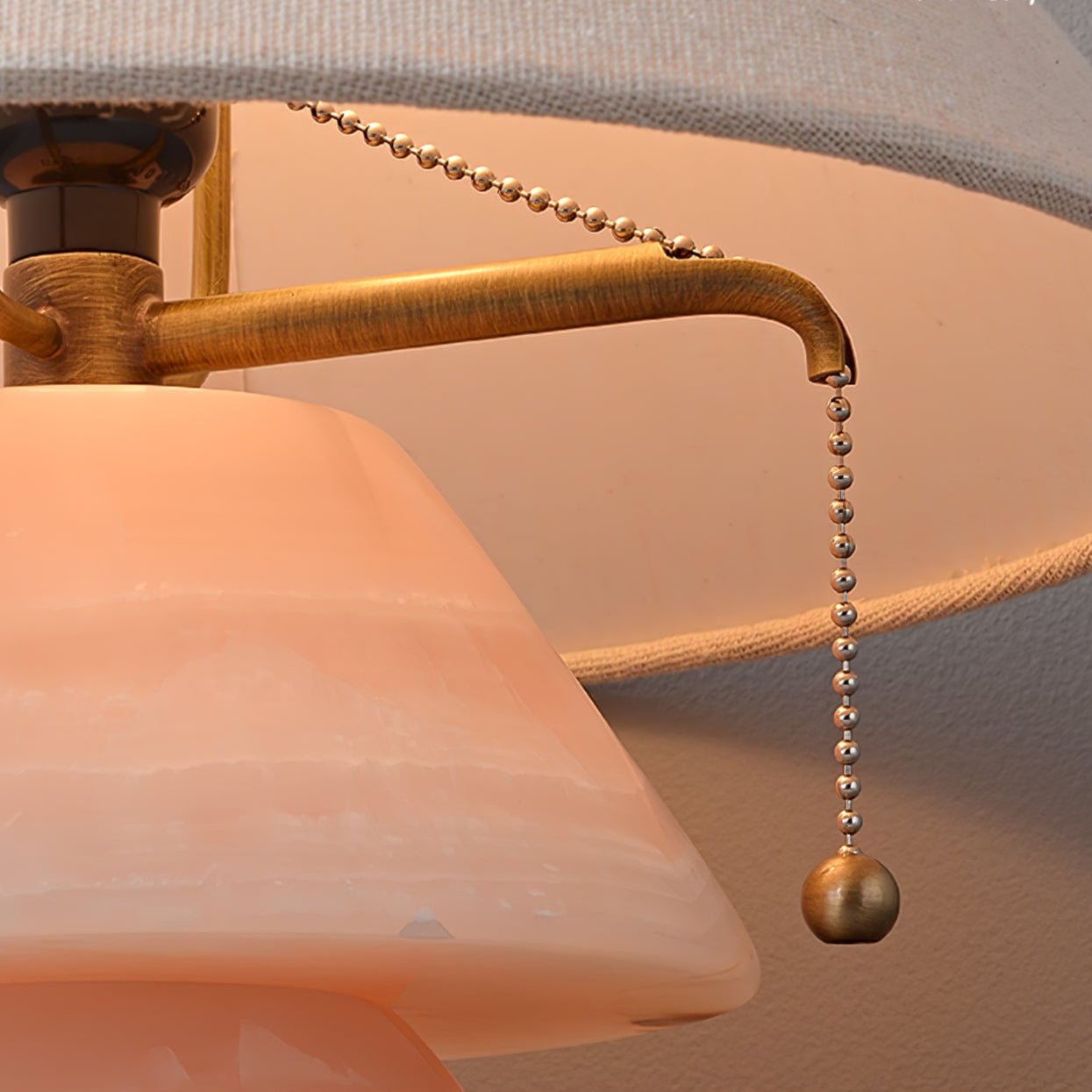 Lampe à poser moderne Olaus en Onyx Rose Jade