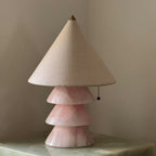 Lampe à poser moderne Olaus en Onyx Rose Jade