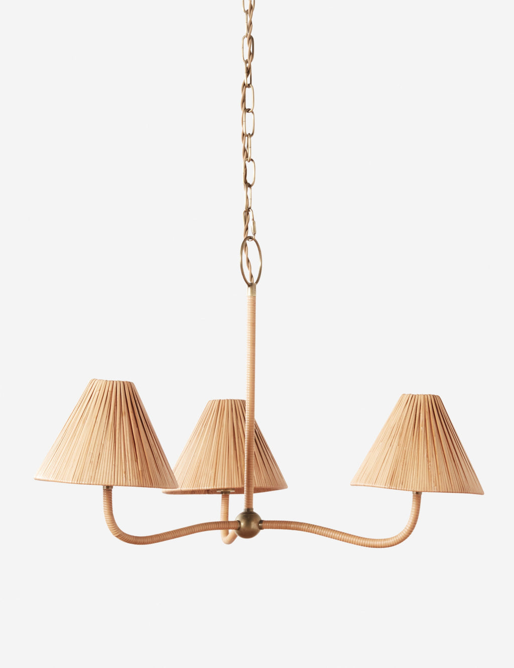 Lustre design Laurent en sustainably harvested rotin