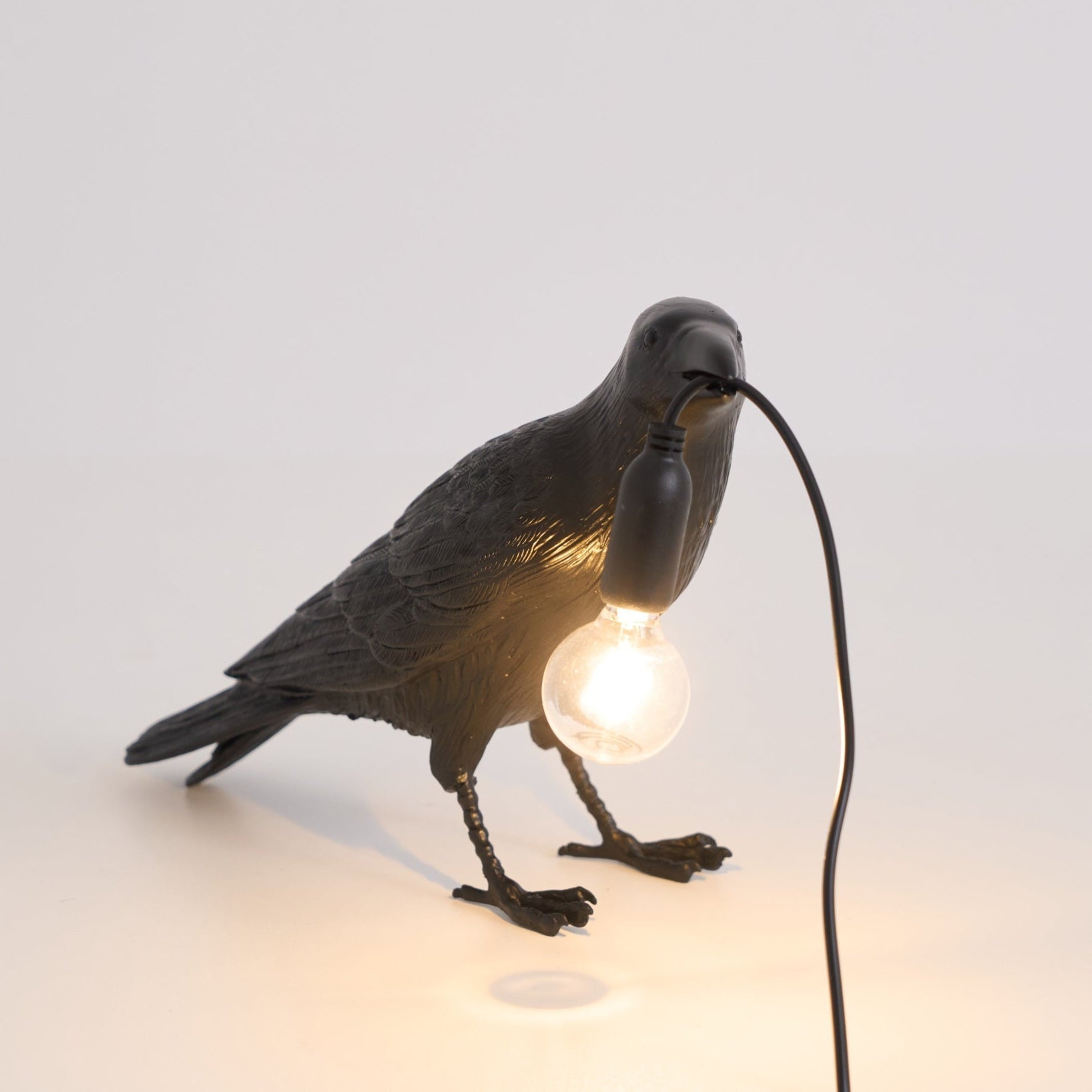 Lampe à poser moderne Ando en résine Blanc