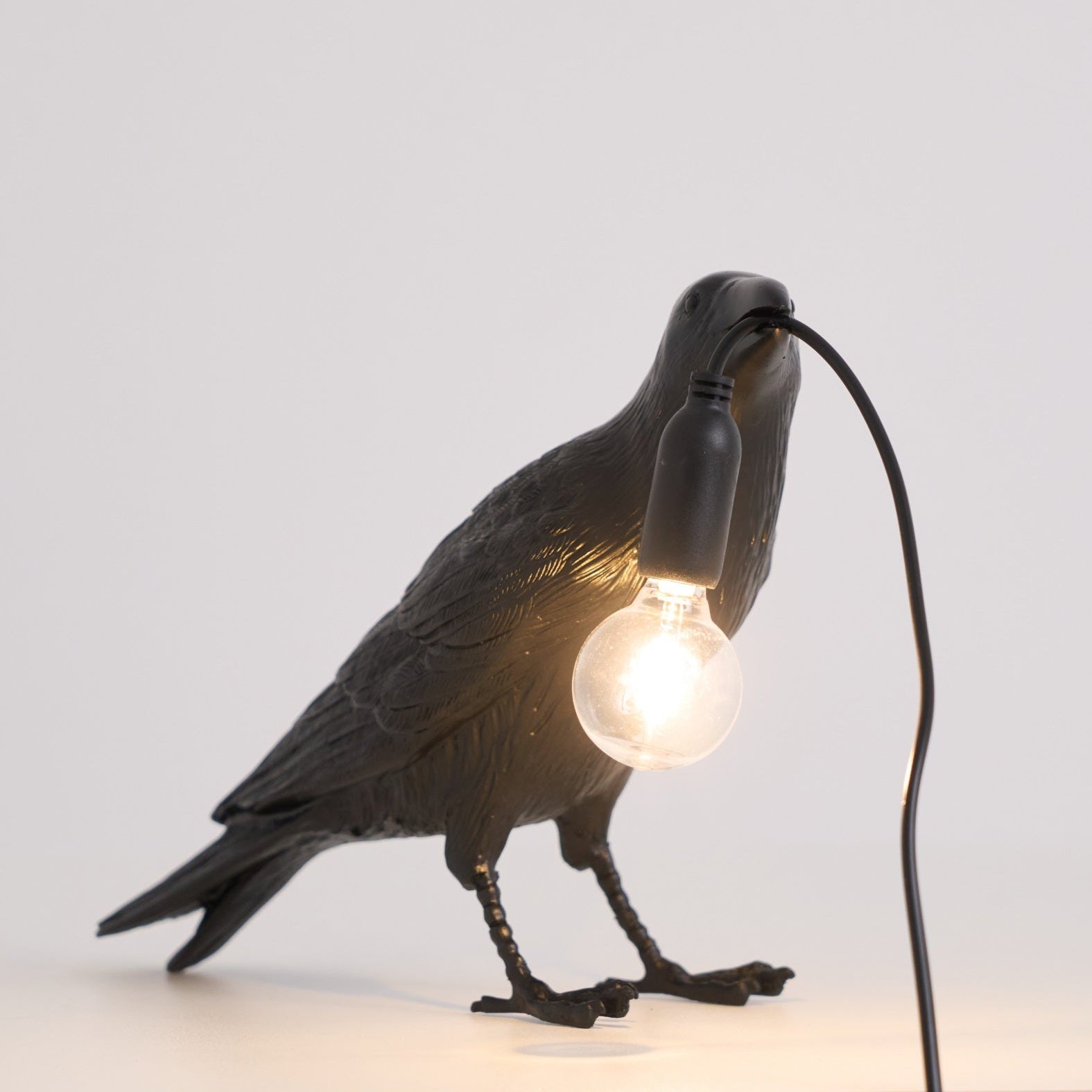 Lampe à poser moderne Ando en résine Blanc