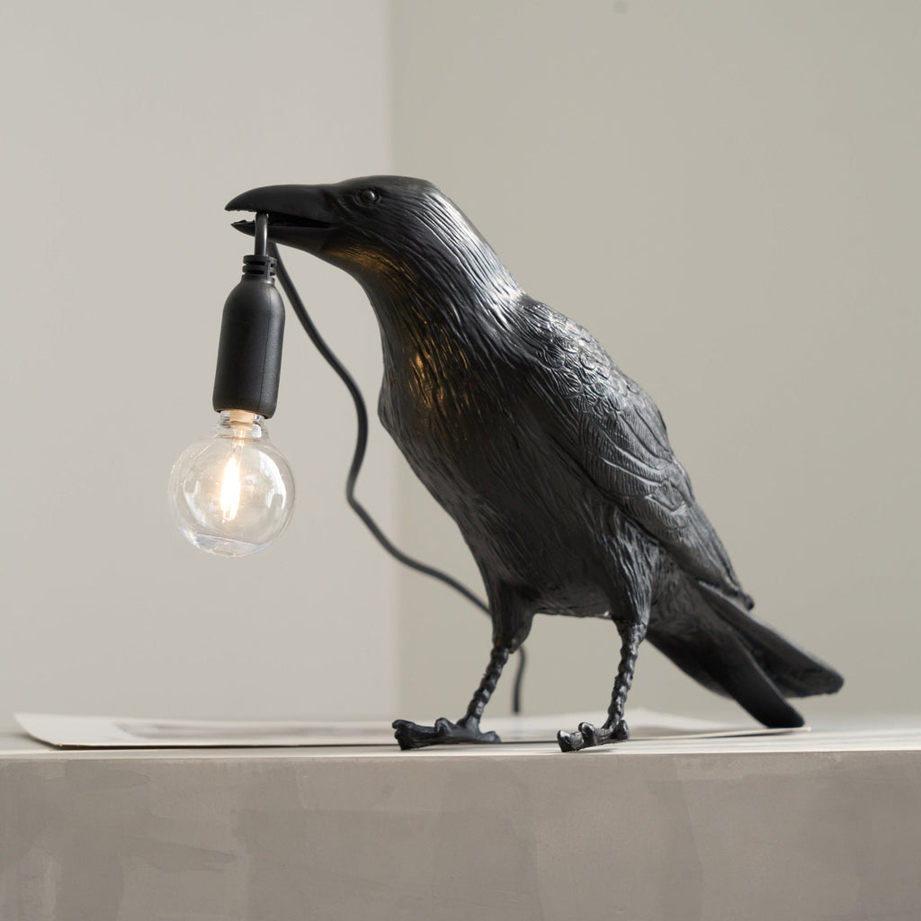 Lampe à poser moderne Ando en résine Blanc