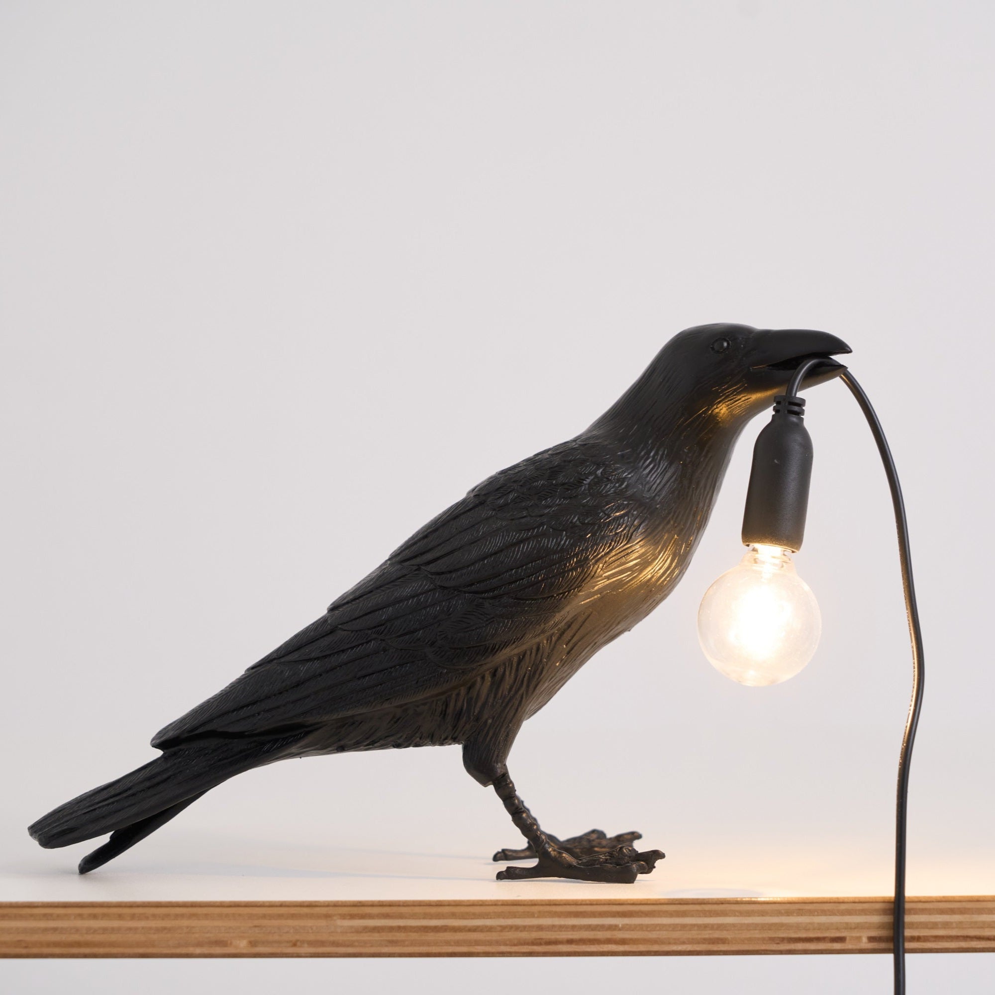 Lampe à poser moderne Ando en résine Blanc