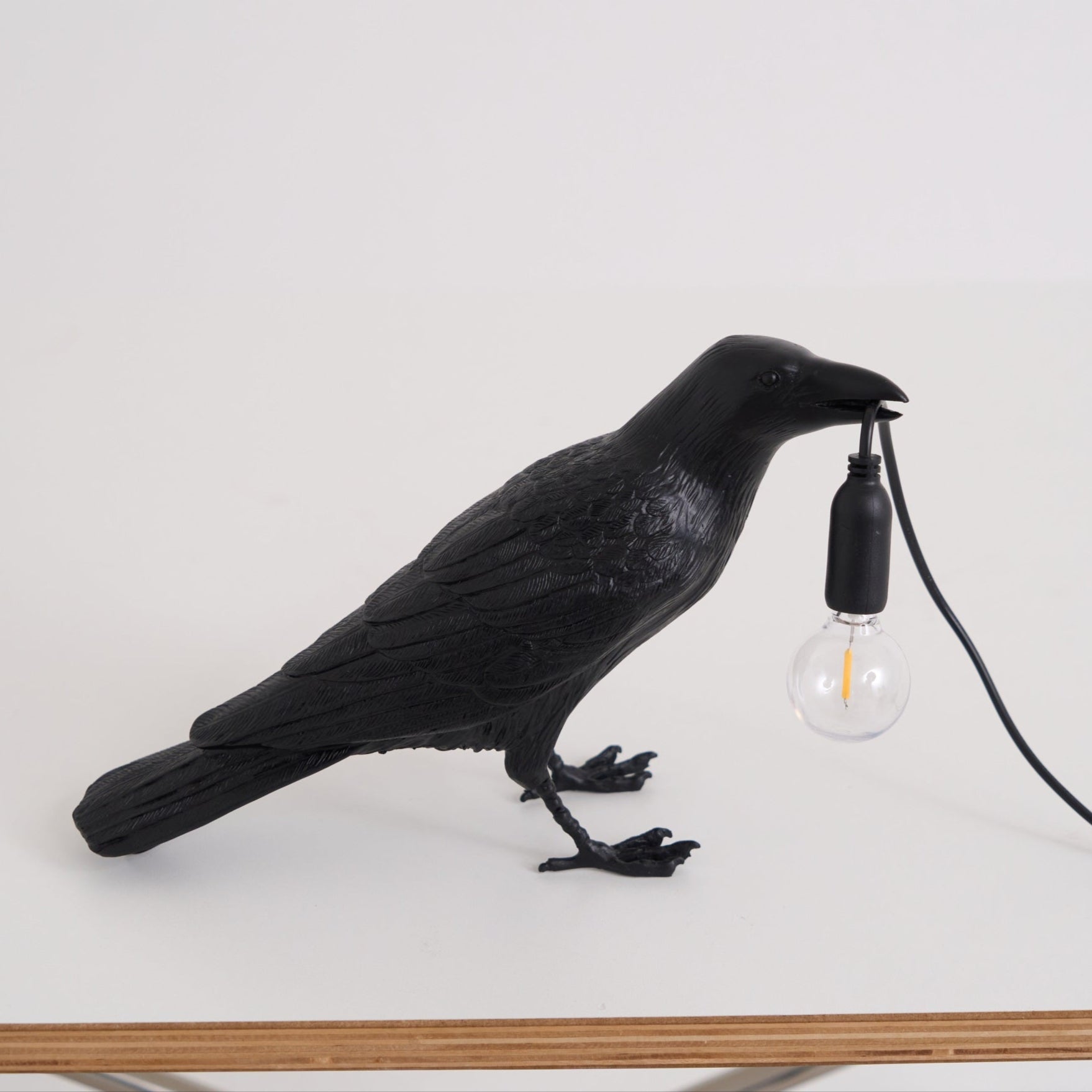Lampe à poser moderne Ando en résine Blanc